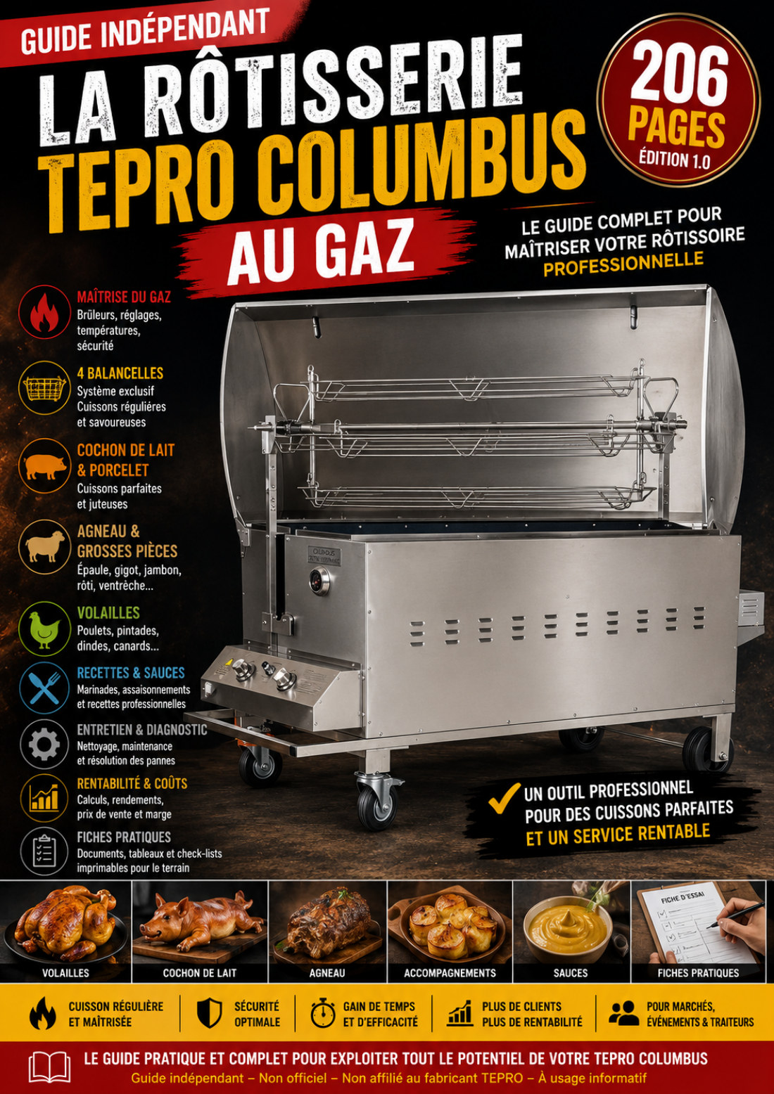 Couverture — La rôtissoire TEPRO Columbus au gaz